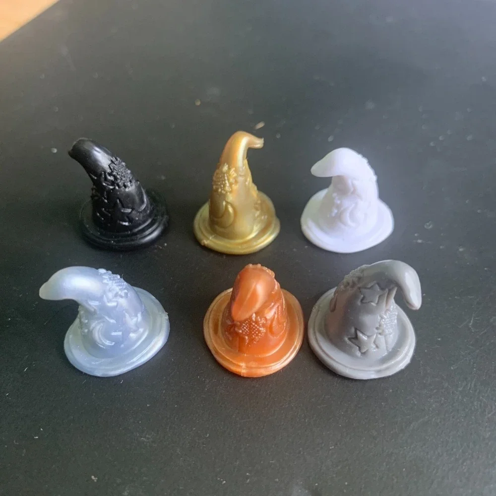Harry Potter Sorting Hat Cake Toppers Set of 6 Wizard Hat Cupcake Decorations